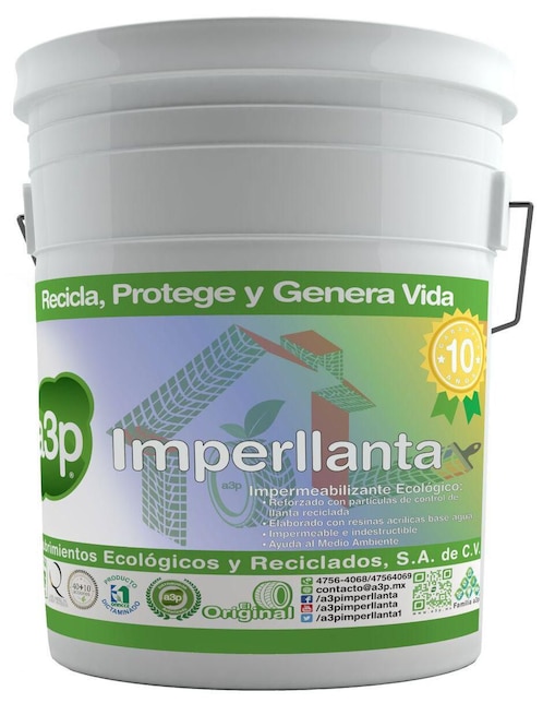 Impermeabilizante acrílico ecológico A3p
