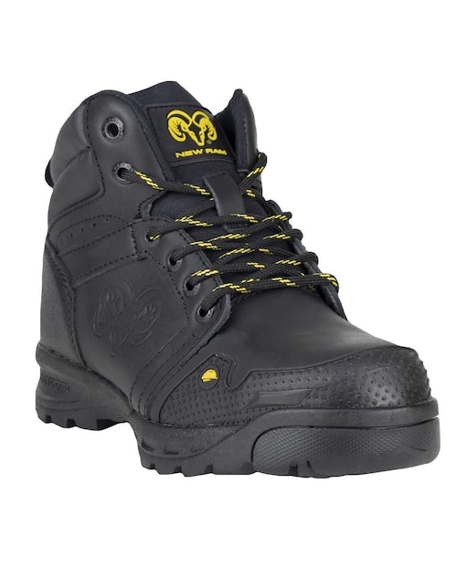 Bota industrial de cuero y tela Bota industrial de cuero y tela