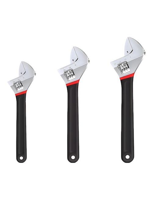 Juego de llaves inglesa ajustable Xtellar 3 piezas