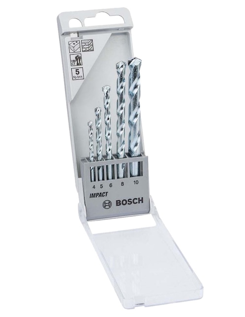 Juego brocas para concreto Bosch con 5 piezas