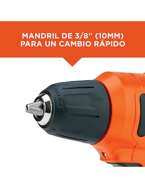 Taladro atornillador inalámbrico Black + Decker LD12S-B3 12 Volts