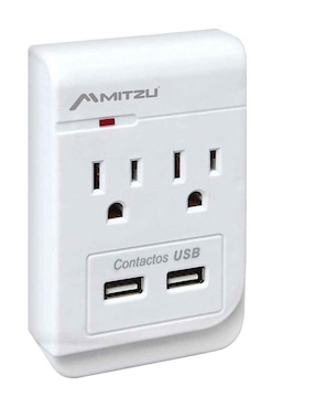 Multicontacto Mitzu con puertos USB