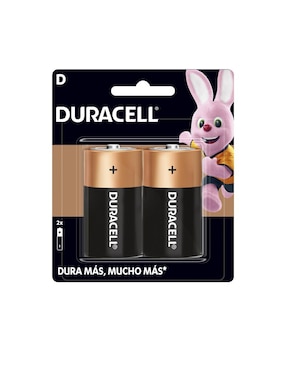 Set De 2 Pilas Alcalinas D Duracell