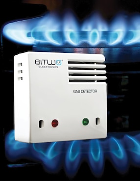 Detector de gas LP natural humo y monóxido de carbono Bitwo Electronics
