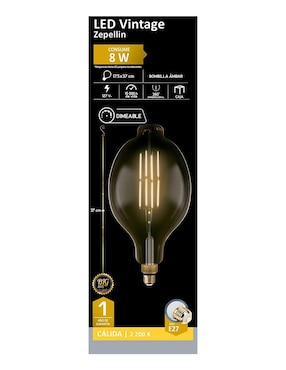 Foco LED AKSI Vintage Zeppellin 8W Dimeable E27
