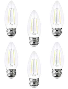 Foco led AKSI filamento Vela luz cálida 2700K