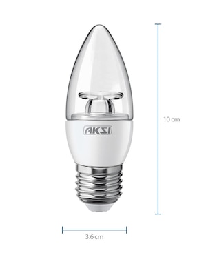 Foco led AKSI Vela luz blanca 6500K 25W 4W