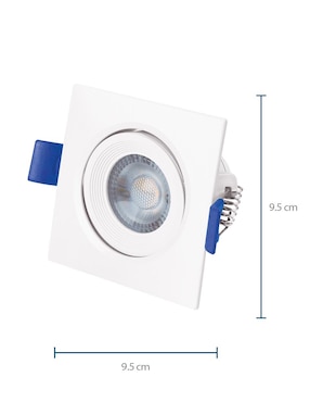 Luminario led AKSI 5W Base Cuadrada luz cálida 3000K