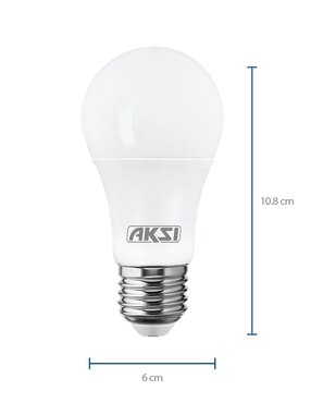 Foco led AKSI A19 5W luz blanca 6500K 127V