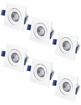 Luminario led AKSI 12W Base Cuadrada luz blanca 6500K
