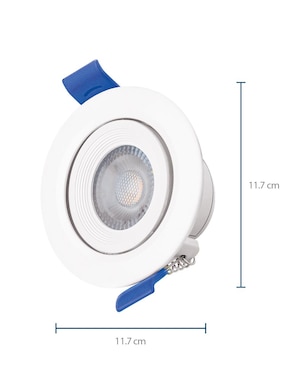 Luminario led AKSI 12W Base Circular luz cálida 3000K