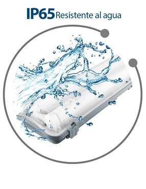 Luminario sobreponer AKSI para Tubo LED 2X18W T8