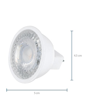 Foco led AKSI MR16 GU5.3 55W 7W luz blanca 6500K 127V