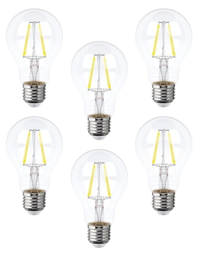 Foco led AKSI Filamentos A19 4W 40W L BLANCA 6500K