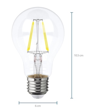 Foco led AKSI Filamentos A19 4W 40W L BLANCA 6500K