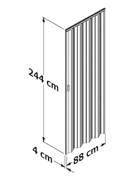 Puerta Plegable Playcon MED PVC Extruido