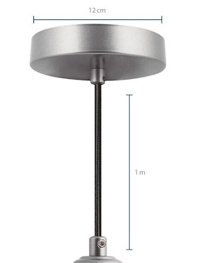 Luminario AKSI Basic Plata E27