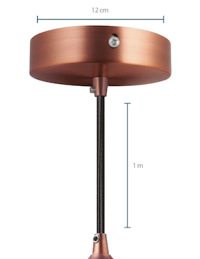 Luminario AKSI Milán Red Bronze Mate E27