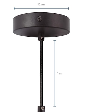Luminario AKSI Basic Negro mate E27