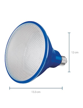 Foco LED PAR 38 12 W azul IP65