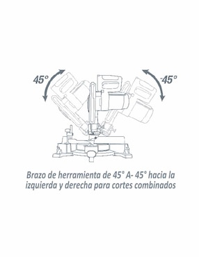 Sierra Inglete AKSI 180W de 10 pulgadas corte en madera y aluminio