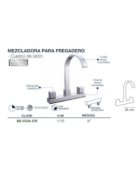 Mezcladora para cocina Alfa