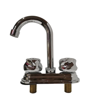 Llave Mezcladora Para Baño Lavabo Alfa Cuerpo Latón Cromada Reguilete Moderna