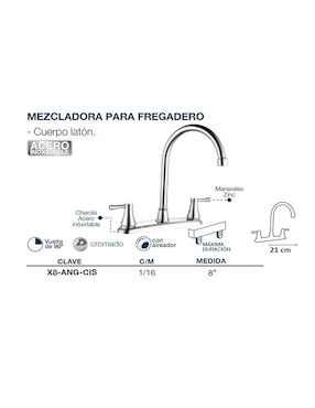 Mezcladora para cocina Alfa