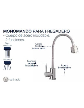 Monomando para cocina Alfa