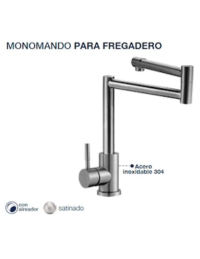 Monomando para cocina Rubinett