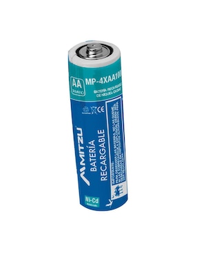 Kit de 4 baterías recargables AA de Ni-cd Mitzu
