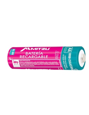 Kit de 2 baterías recargables AA de Ni-mh Mitzu