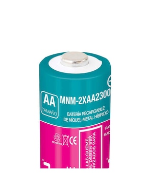 Kit de 2 baterías recargables AA de Ni-mh Mitzu