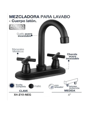 Mezcladora para lavabo Alfa