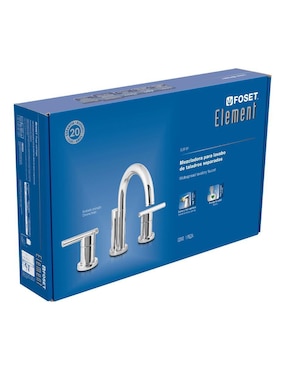Mezcladora para lavabo taladros separados Element Foset
