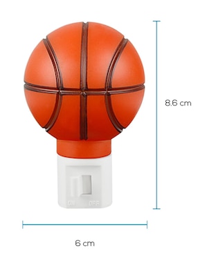 Set de luz de noche con interruptor 12 piezas AKSI Basketball
