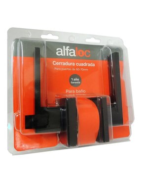 Chapa de seguridad Alfaloc para baño QJAK-BN-NG