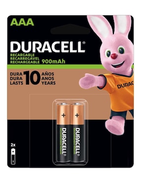 Set De 2 Pilas Recargables AAA Duracell