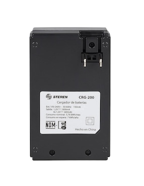 Cargador de pilas Steren compatible con baterías AA y AAA