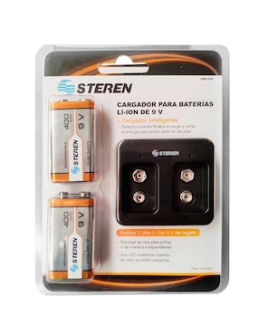 Cargado De Pilas Steren Compatible Con Pilas Lion 9V