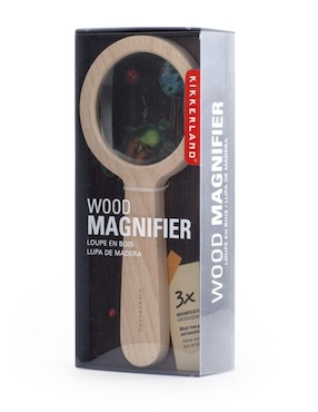 Lupa con marco de madera Kikkerland