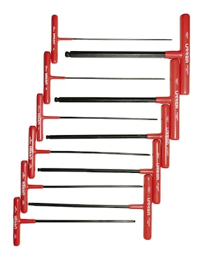 Juego de llaves hexagonales T Urrea 11 llaves