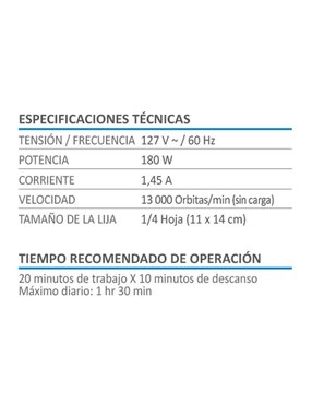 Lijadora orbital AKSI 180 W