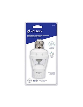 Portalámpara con sensor de movimiento Volteck
