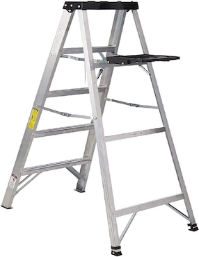 Escalera tipo tijera con bandeja Truper EST-34