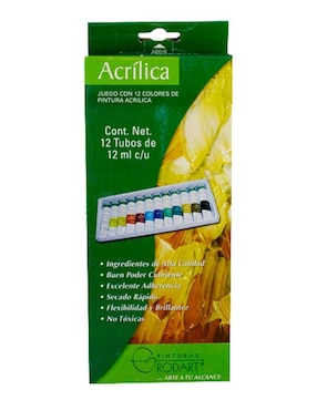 Estuche de pinturas acrílicas Rodart