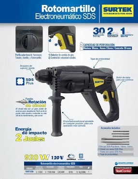 Rotomartillo Surtek RM720A 920 W