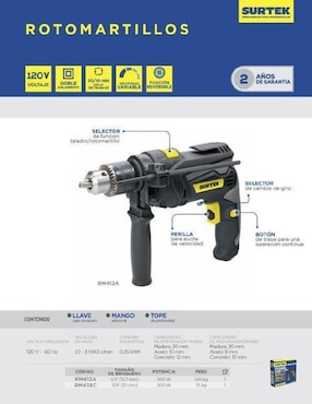 Rotomartillo Surtek RM438C 500 W