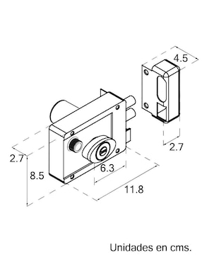 Cerradura de sobreponer Dexter 6774
