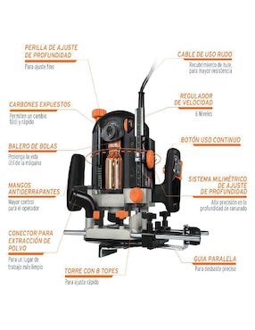 Router Truper 1/8 HP
